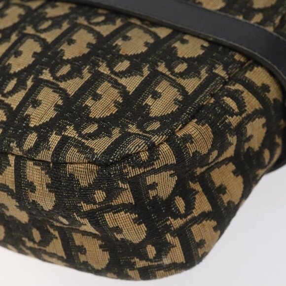 Authentic Christian Dior Trotter Canvas Shoulder Bag Black - Picture 7 of 16